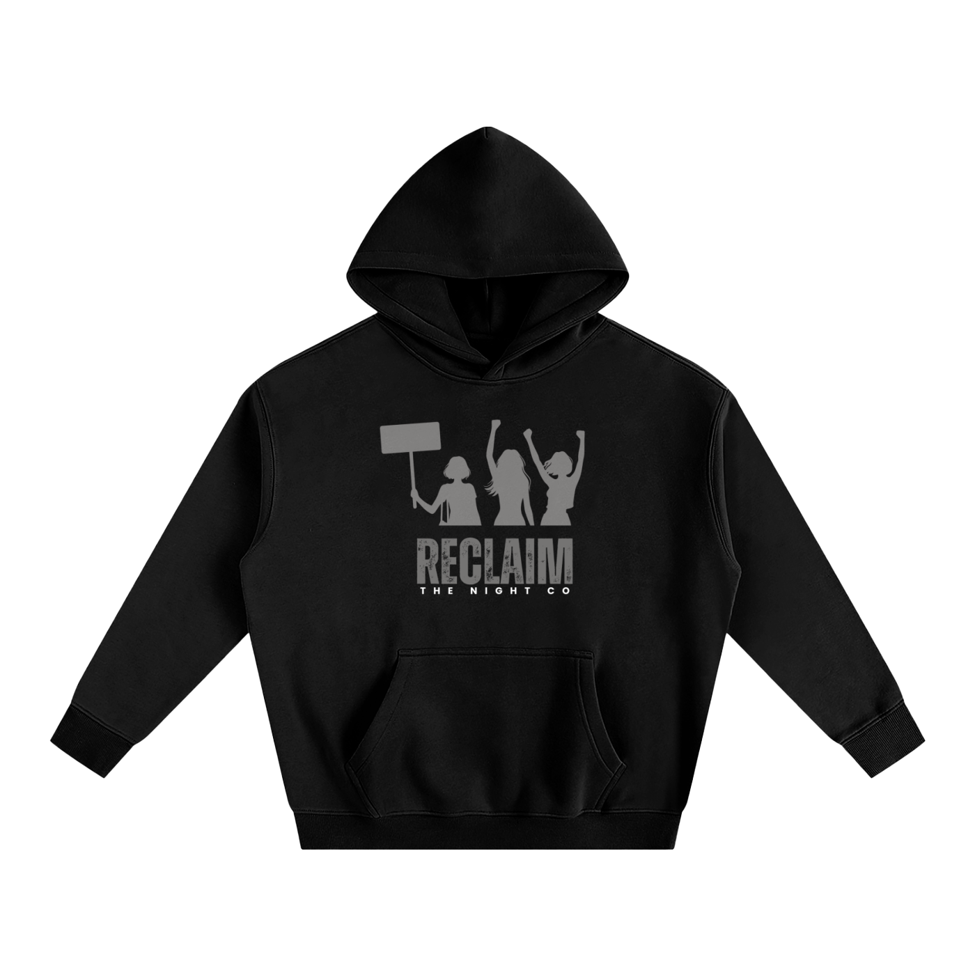 Reclaim The Night Co, Oversized 'March' Fleeced Hoodie