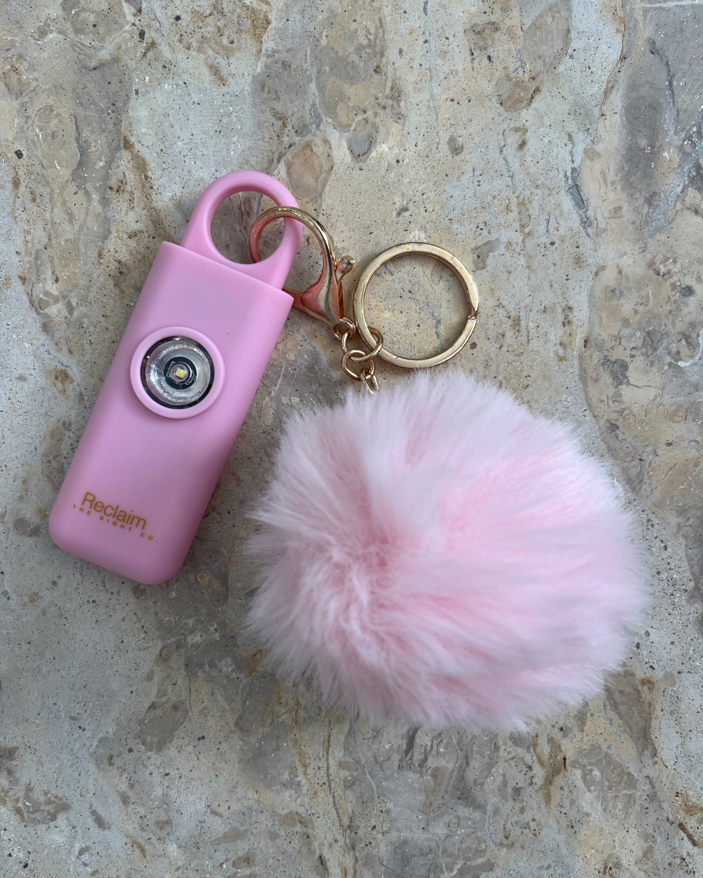 Pom Pom Keychain - Light Pink