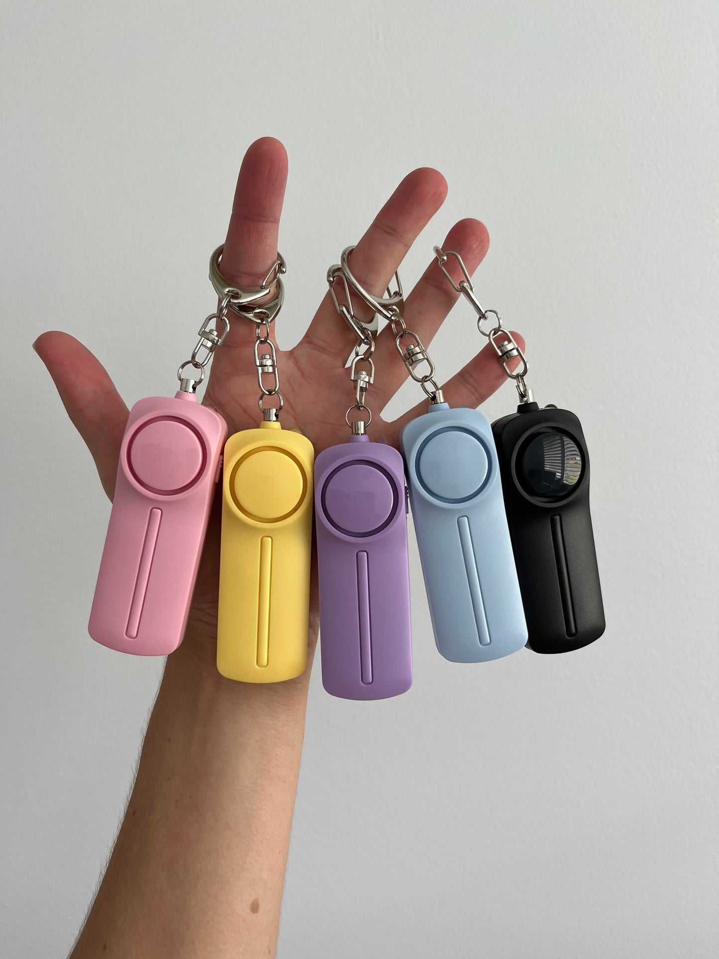 Personal Safety Keychain 130db alarm, Black, LED torch