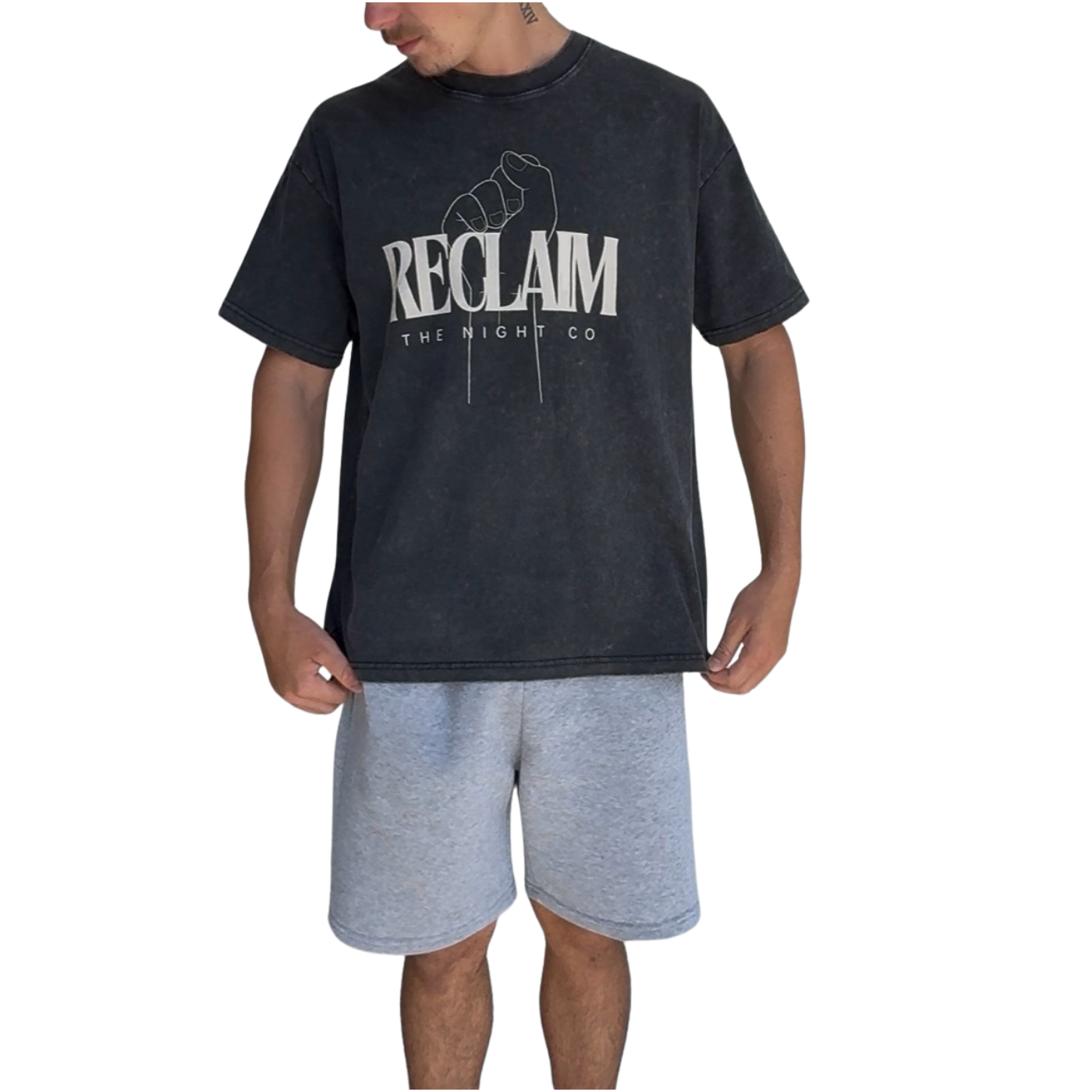 Reclaim The Night Co, Unisex Acid Wash Oversized 'Activist' T-Shirt, 250 GSM