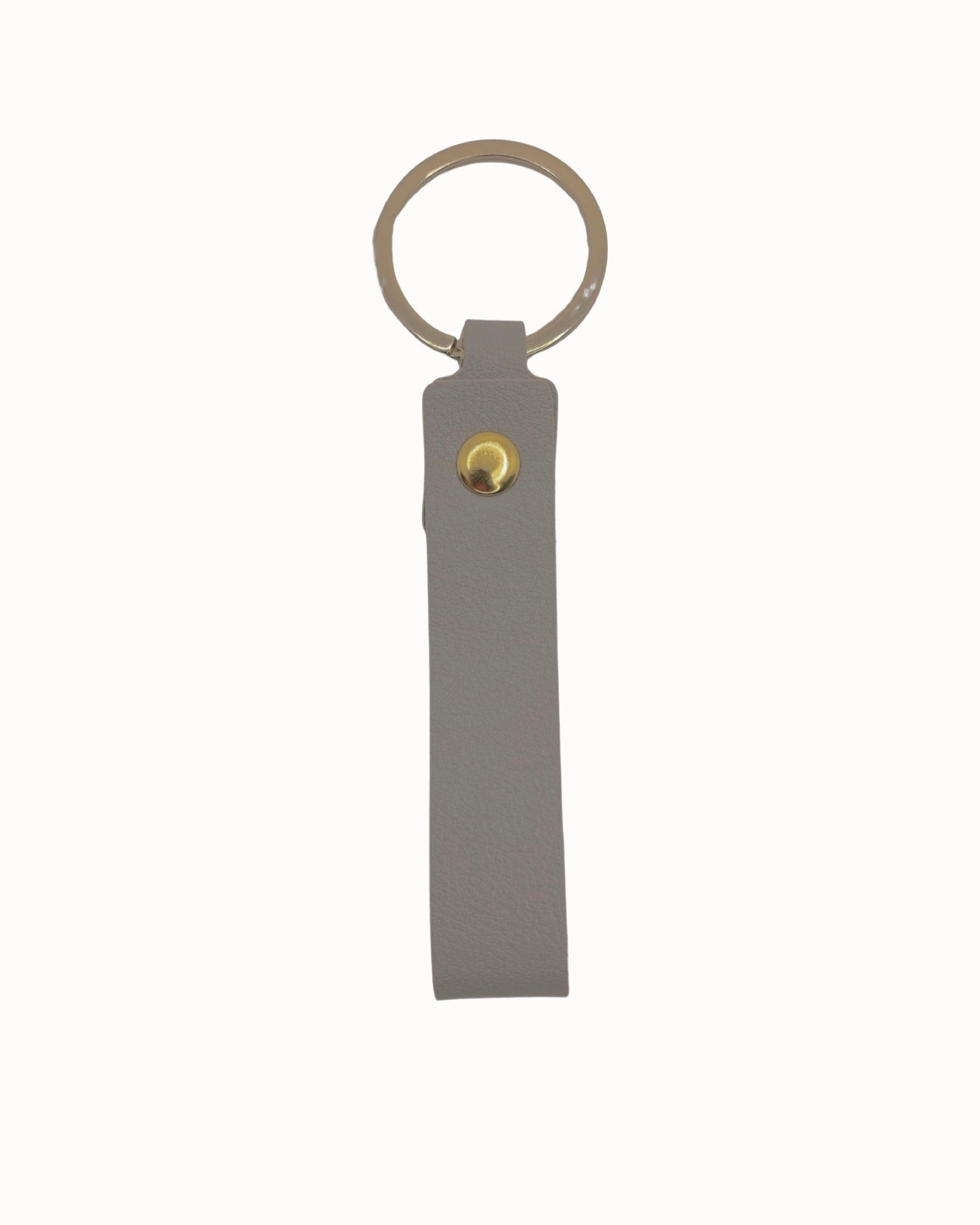 Leather Key Strap - Stone