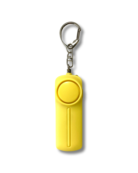 Personal Safety Keychain 130db alarm, Yellow, LED torch