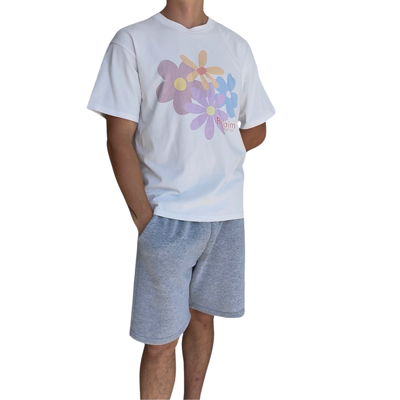 Reclaim The Night Co, Unisex Oversized 'Flower' T-Shirt, 250 GSM