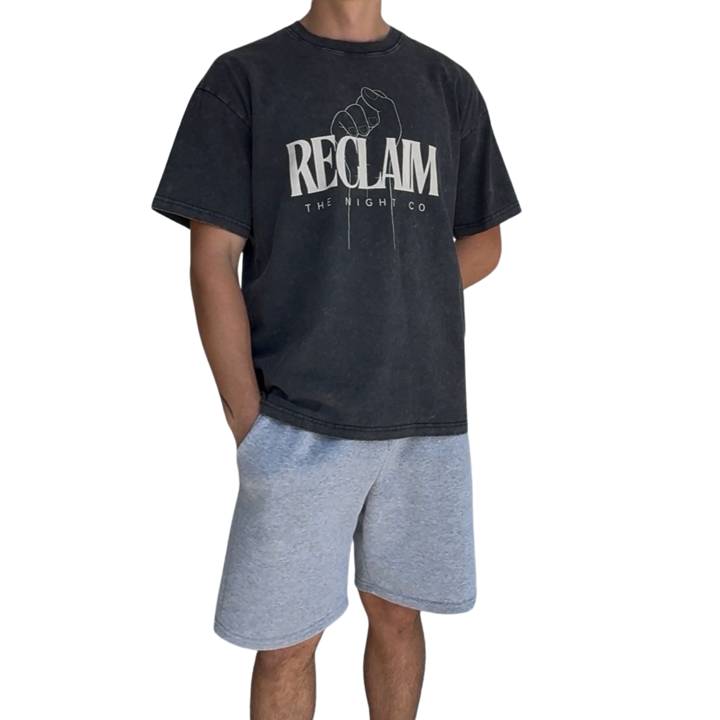 Reclaim The Night Co, Unisex Acid Wash Oversized 'Activist' T-Shirt, 250 GSM