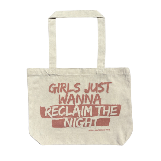 Organic Cotton, Reclaim The Night Co, 'Girls Just Wanna' Canvas Tote Bag