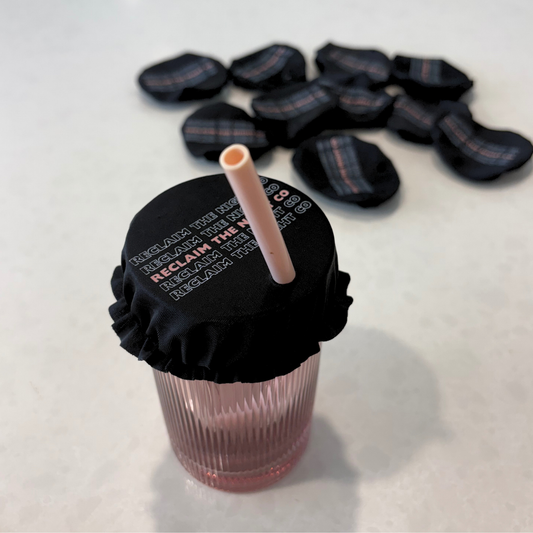 Drink cover, Reusable, Fabric, Washable - 3 and 5 packs