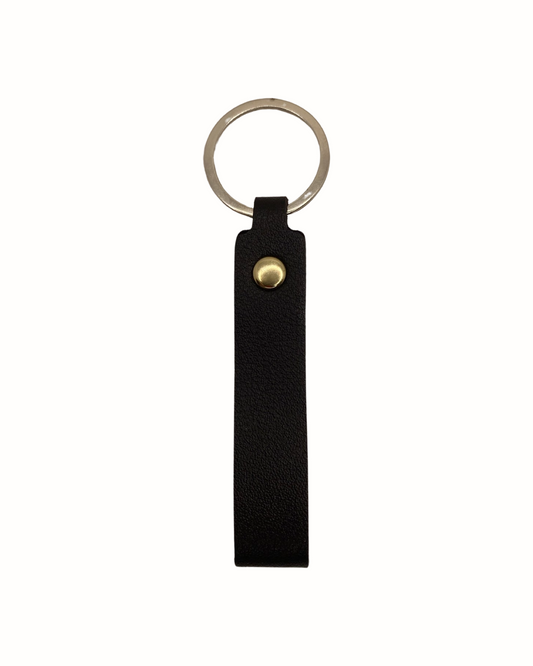 Leather Key Strap - Black