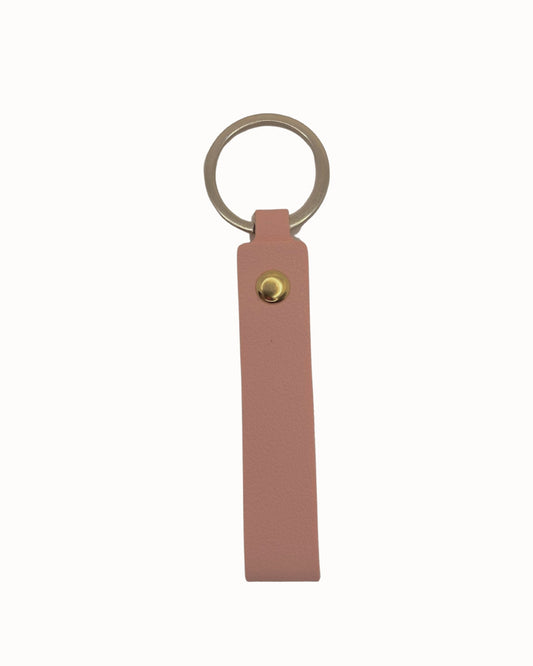 Leather Key Strap - Pink